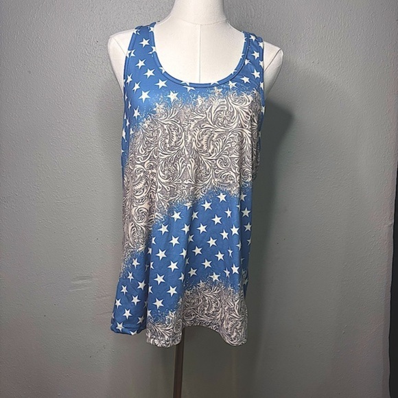 COPY - Crazy Train Steel Magonlia Tank Top Sz Large - Picture 1 of 4
